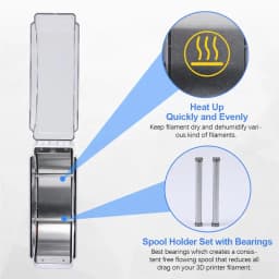 SUNLU S1+ 3D Filament Drying Box Fila-Dryer Drying Filament Storage Box Keeping Filament Dry Holder For 3D Printing Fast Heating