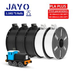 JAYO 3D Filament PLA +/PLA Meta/ PLA Matte/PLA PLUS 2.0/ PLA 1.75MM 5Rolls Coloful Neatly Wound 3D Printer Filament 1.1KG