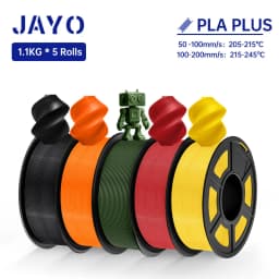 JAYO 3D Filament PLA +/PLA Meta/ PLA Matte/PLA PLUS 2.0/ PLA 1.75MM 5Rolls Coloful Neatly Wound 3D Printer Filament 1.1KG