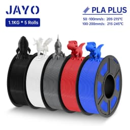 JAYO 3D Filament PLA +/PLA Meta/ PLA Matte/PLA PLUS 2.0/ PLA 1.75MM 5Rolls Coloful Neatly Wound 3D Printer Filament 1.1KG