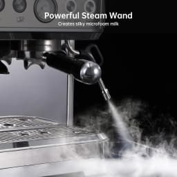 Coffee Machine with Milk Frother ALL-in-One Espresso Machine with Grinder Latte Cappuccino 15 Bar Italian Pump 2.3 L Water Tank