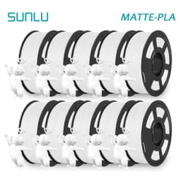 SUNLU 10KG APLA/PLA Meta/High Speed PLA/PLA MATTE Filamnet 1.75mm 10Roll 1KG Neatly Wound 3D Printer Filament for 3D Printer
