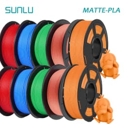 SUNLU 10KG APLA/PLA Meta/High Speed PLA/PLA MATTE Filamnet 1.75mm 10Roll 1KG Neatly Wound 3D Printer Filament for 3D Printer