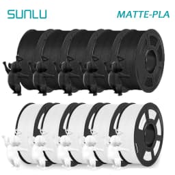 SUNLU 10KG APLA/PLA Meta/High Speed PLA/PLA MATTE Filamnet 1.75mm 10Roll 1KG Neatly Wound 3D Printer Filament for 3D Printer