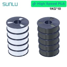 SUNLU 10KG APLA/PLA Meta/High Speed PLA/PLA MATTE Filamnet 1.75mm 10Roll 1KG Neatly Wound 3D Printer Filament for 3D Printer