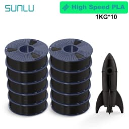 SUNLU 10KG APLA/PLA Meta/High Speed PLA/PLA MATTE Filamnet 1.75mm 10Roll 1KG Neatly Wound 3D Printer Filament for 3D Printer