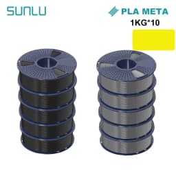 SUNLU 10KG APLA/PLA Meta/High Speed PLA/PLA MATTE Filamnet 1.75mm 10Roll 1KG Neatly Wound 3D Printer Filament for 3D Printer