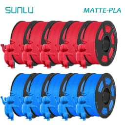 SUNLU 10KG APLA/PLA Meta/High Speed PLA/PLA MATTE Filamnet 1.75mm 10Roll 1KG Neatly Wound 3D Printer Filament for 3D Printer