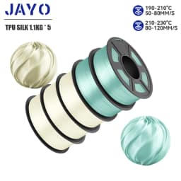 JAYO 5Rolls JAYO TPU SILK 98A 3D Filament Flexible 1.75mm+/-0.02mm 3D Printer SILK Texture Smooth High Quality New Fast Shipping