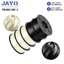 JAYO 5Rolls JAYO TPU SILK 98A 3D Filament Flexible 1.75mm+/-0.02mm 3D Printer SILK Texture Smooth High Quality New Fast Shipping