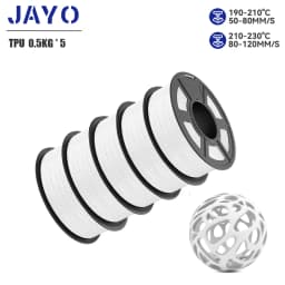 JAYO 5Rolls JAYO TPU SILK 98A 3D Filament Flexible 1.75mm+/-0.02mm 3D Printer SILK Texture Smooth High Quality New Fast Shipping