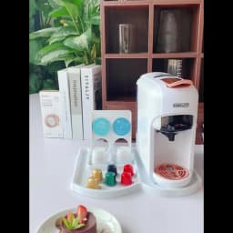 Cafelffe 5 in 1 Multiple Capsule Coffee Machine Hot/Cold DG Cappuccino Nespresso Capsule ESE Pod Ground Coffee Cafeteria 19Bar