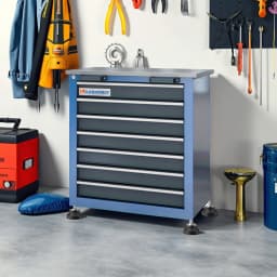 7-Drawer Tool Chest Toolbox, With Four Padded Feet, Can Be Combined Storage System with Tool Chest