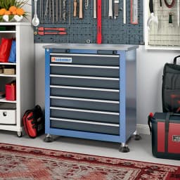 7-Drawer Tool Chest Toolbox, With Four Padded Feet, Can Be Combined Storage System with Tool Chest