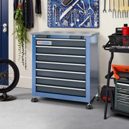 7-Drawer Tool Chest Toolbox, With Four Padded Feet, Can Be Combined Storage System with Tool Chest