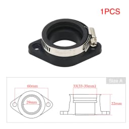 Alconstar-Motorcycle Pit Dirt Bike Carburetor Adapter Intake Mainfold Pipe For MIKUNI VM24 PWK 21 24 26 28 30 32 34mm PE28