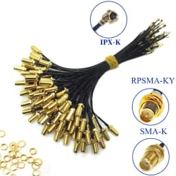 5pcs SMA Connector Cable Female to uFL/u.FL/IPX UFL to SMA Female RG1.13 Antenna RF Cable Assembly RP-SMA-K