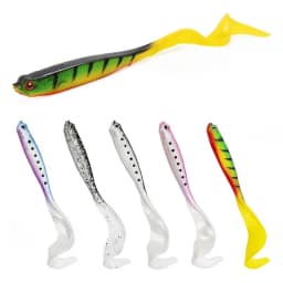Silicone Soft Lures Piece Artificial Tackle Bait 12cm 6g Goods For Fishing Sea Fishing Pva Swimbait Wobblers