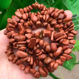 3-8mm Natural Irregular Red Garnet Stone Beads Gravel Chips Loose Spacer Beads for Jewelry Making DIY Earring Necklace Accessory