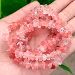 3-8mm Natural Irregular Red Garnet Stone Beads Gravel Chips Loose Spacer Beads for Jewelry Making DIY Earring Necklace Accessory