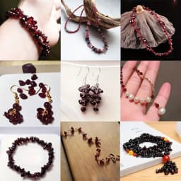 3-8mm Natural Irregular Red Garnet Stone Beads Gravel Chips Loose Spacer Beads for Jewelry Making DIY Earring Necklace Accessory
