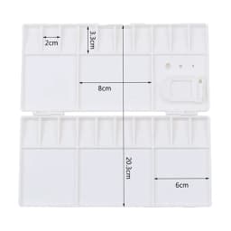 25Grid Folding Watercolor Palette Watercolor Paint Tray Box Atercolor Renovate Cover Pigment Box Painting Tool Artistic Supplies