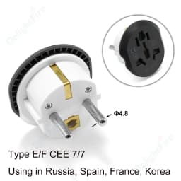 EU Plug Adapter Universal 16A EU Converter 2 Round Pin Socket AU UK CN US To EU Wall Socket AC 250V Travel Adapter High Quality