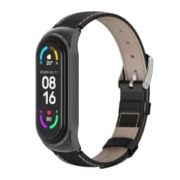 Band Strap for Xiaomi Mi Band 10 11 9 8 7 6 5 Leather Wristband For Miband 6 Global Version Bracelet for Mi Band 8 9 10 Correa