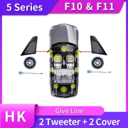 Car Front Door Speakers For BMW 5 Series F10 F11 Tweeter High Quality Accessories Head Treble Horn Loudspeakers Speakers Cover