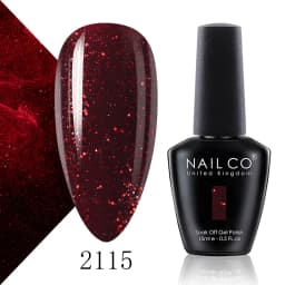 NAILCO Gel Nail Polish 15ml Dark Red Blood Colors Series Nails Art Glitter Manicure UV Lakiery Hybrydowe Vernis Nails Gel Design