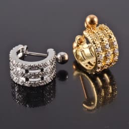 1pc Ear Tragus Cartilage Ring Stainless Steel Barbell With Cz Hoop Cartilage Cuff piercing Helix Daith Rook Lobe Earrings