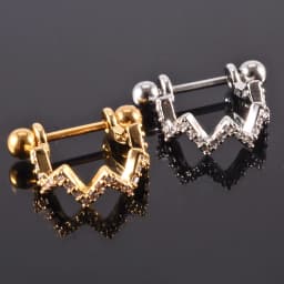 1pc Ear Tragus Cartilage Ring Stainless Steel Barbell With Cz Hoop Cartilage Cuff piercing Helix Daith Rook Lobe Earrings