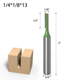1-7pcs 6mm 1/4 inch Shank Single Double Flute Straight Bit Milling Cutter for Wood Tungsten Carbide Router Bit Woodwork Tool
