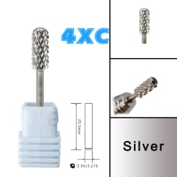 RolinStar 5.35 Small Round Top Barrel Original Steel Carbide Manicure Nail Drill Bit File Accessories
