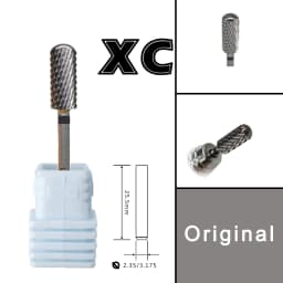 RolinStar 5.35 Small Round Top Barrel Original Steel Carbide Manicure Nail Drill Bit File Accessories