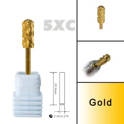 RolinStar 5.35 Small Round Top Barrel Original Steel Carbide Manicure Nail Drill Bit File Accessories