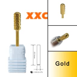 RolinStar 5.35 Small Round Top Barrel Original Steel Carbide Manicure Nail Drill Bit File Accessories