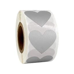 50-300pcs 3 colors Scratch Off Stickers Heart Shape Labels sticker DIY handmade for game Scratch Sticker Labels stationer