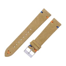 Suede Watch Straps 18mm 20mm Hand Stitched Beige Green Blue Suede Leather Watch Bands For Man Woman Quick Release Watch Bracelet