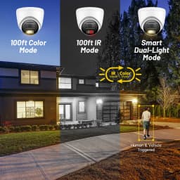 Annke 8MP HD IP Security Camera Poe 4K Dual Light Audio Fixed Camera Human Vehicle Detection 256G SD Storage ONVIF IP67