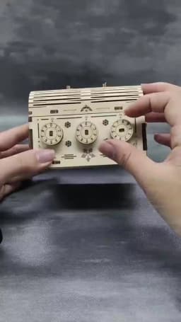 3D Wooden Puzzle DIY Treasure Box Model Building Kits Brain Teaser Projects for Adult Christmas Gifts