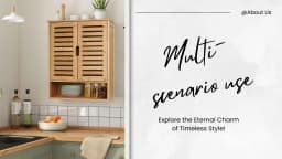 Wall Mounted Bamboo Bathroom Cabinet Storage Shelf Medicine Cupboard Organizer Rack for Bathrooms