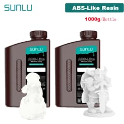 SUNLU UV Resin 405nm ABS-Like Photopolymer LCD Printer Liquid 2KG Can Drilled Processed Internal Threads Low Odor High Hardness