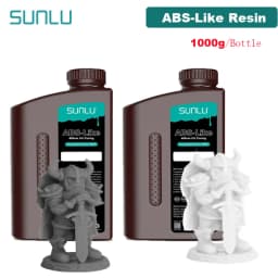 SUNLU UV Resin 405nm ABS-Like Photopolymer LCD Printer Liquid 2KG Can Drilled Processed Internal Threads Low Odor High Hardness