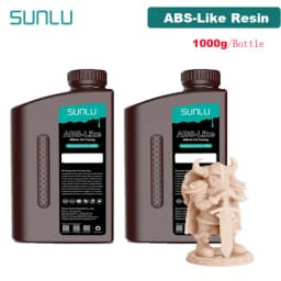 SUNLU UV Resin 405nm ABS-Like Photopolymer LCD Printer Liquid 2KG Can Drilled Processed Internal Threads Low Odor High Hardness