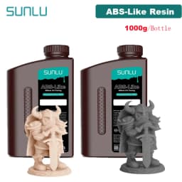 SUNLU UV Resin 405nm ABS-Like Photopolymer LCD Printer Liquid 2KG Can Drilled Processed Internal Threads Low Odor High Hardness