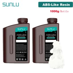 SUNLU UV Resin 405nm ABS-Like Photopolymer LCD Printer Liquid 2KG Can Drilled Processed Internal Threads Low Odor High Hardness