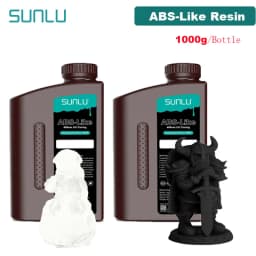 SUNLU UV Resin 405nm ABS-Like Photopolymer LCD Printer Liquid 2KG Can Drilled Processed Internal Threads Low Odor High Hardness