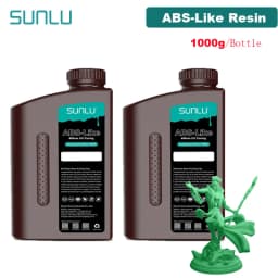 SUNLU UV Resin 405nm ABS-Like Photopolymer LCD Printer Liquid 2KG Can Drilled Processed Internal Threads Low Odor High Hardness