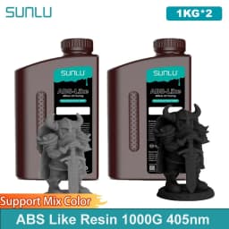 SUNLU UV Resin 405nm ABS-Like Photopolymer LCD Printer Liquid 2KG Can Drilled Processed Internal Threads Low Odor High Hardness